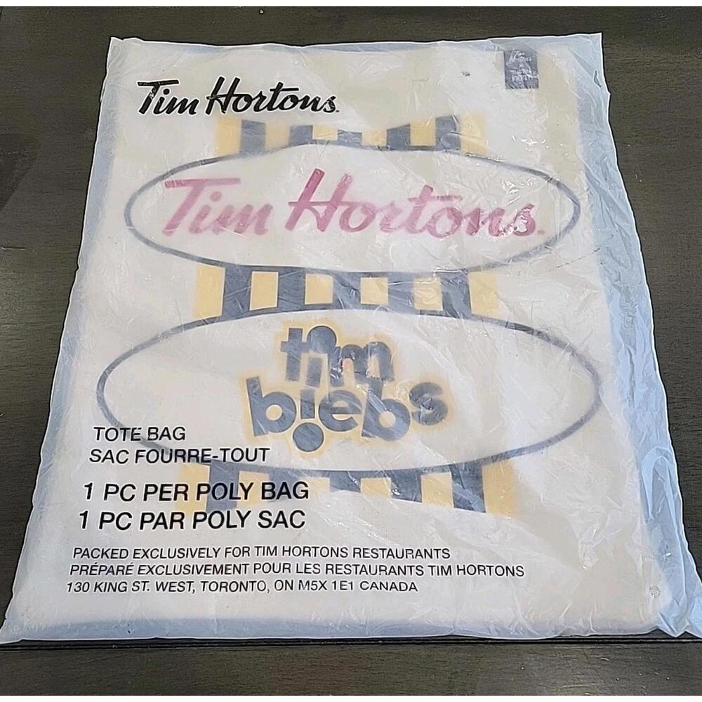 Tim Hortons Justin Bieber Exclusice Tote Bag 'NEW'